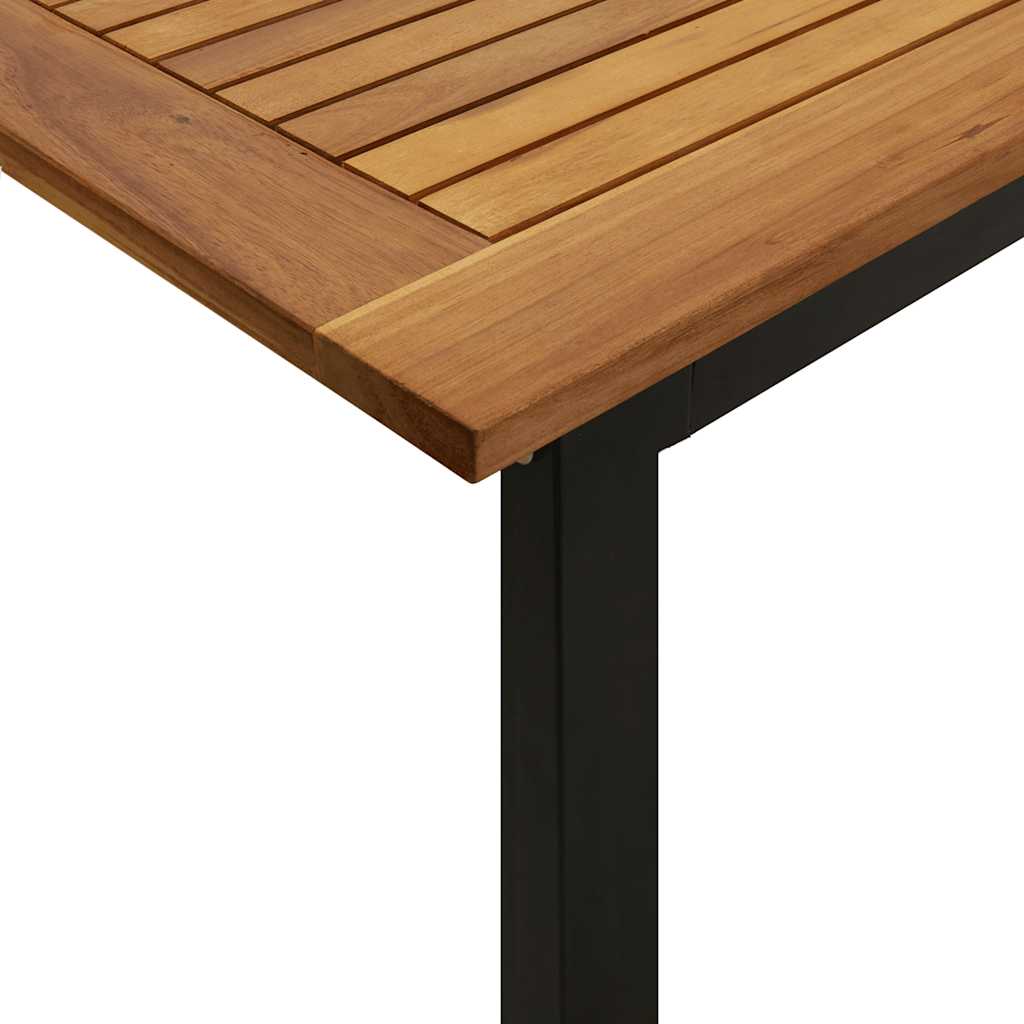 Vrtni stol s U-nogama 200 x 90 x 75 cm od masivnog drva bagrema