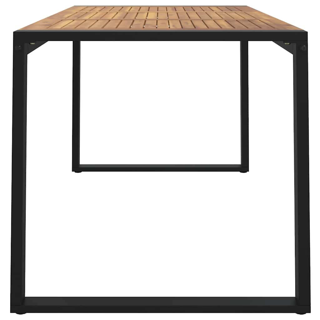 Vrtni stol s U-nogama 140 x 80 x 75 cm od masivnog drva bagrema