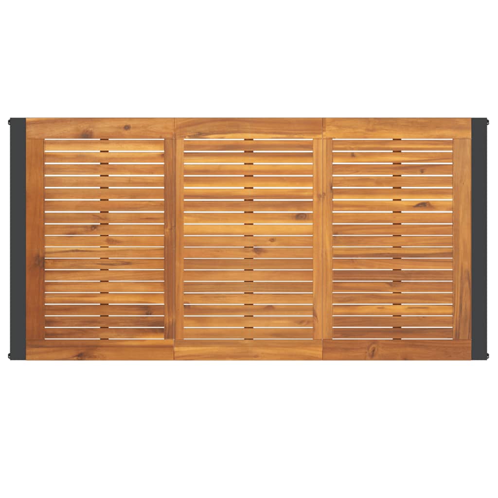 Vrtni stol s U-nogama 160 x 80 x 75 cm od masivnog drva bagrema