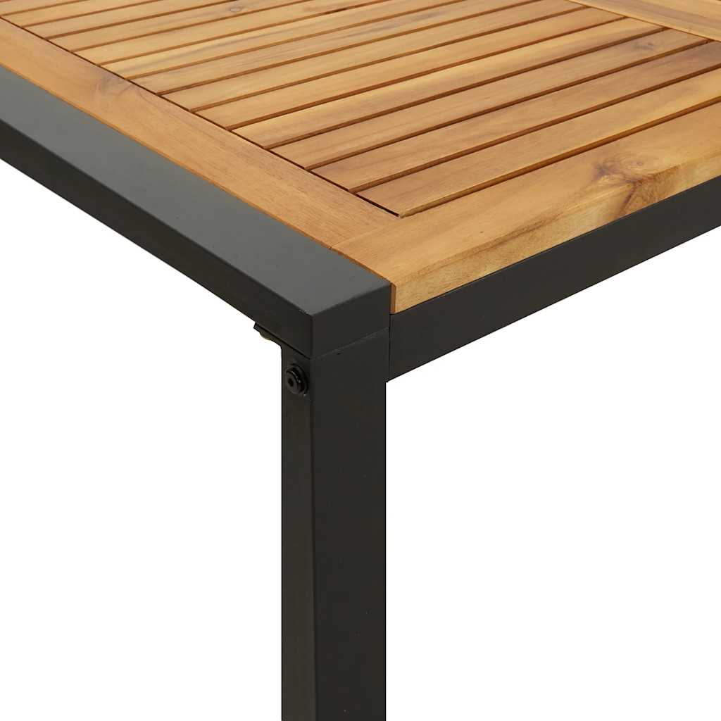 Vrtni stol s U-nogama 160 x 80 x 75 cm od masivnog drva bagrema