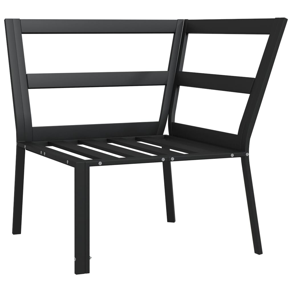 Vrtna stolica s jastucima boje pijeska 76 x 76 x 79 cm čelična