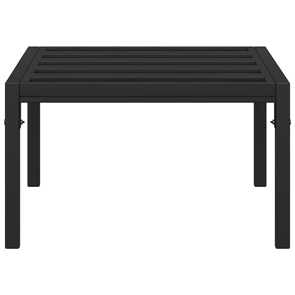 Vrtni stolić za kavu crni 60 x 60 x 35 cm čelični