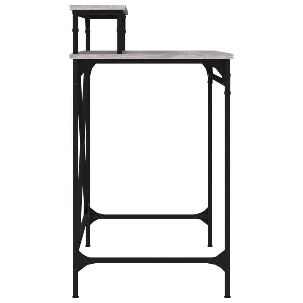 Radni stol boja hrasta 80x50x900 cm konstruirano drvo i željezo