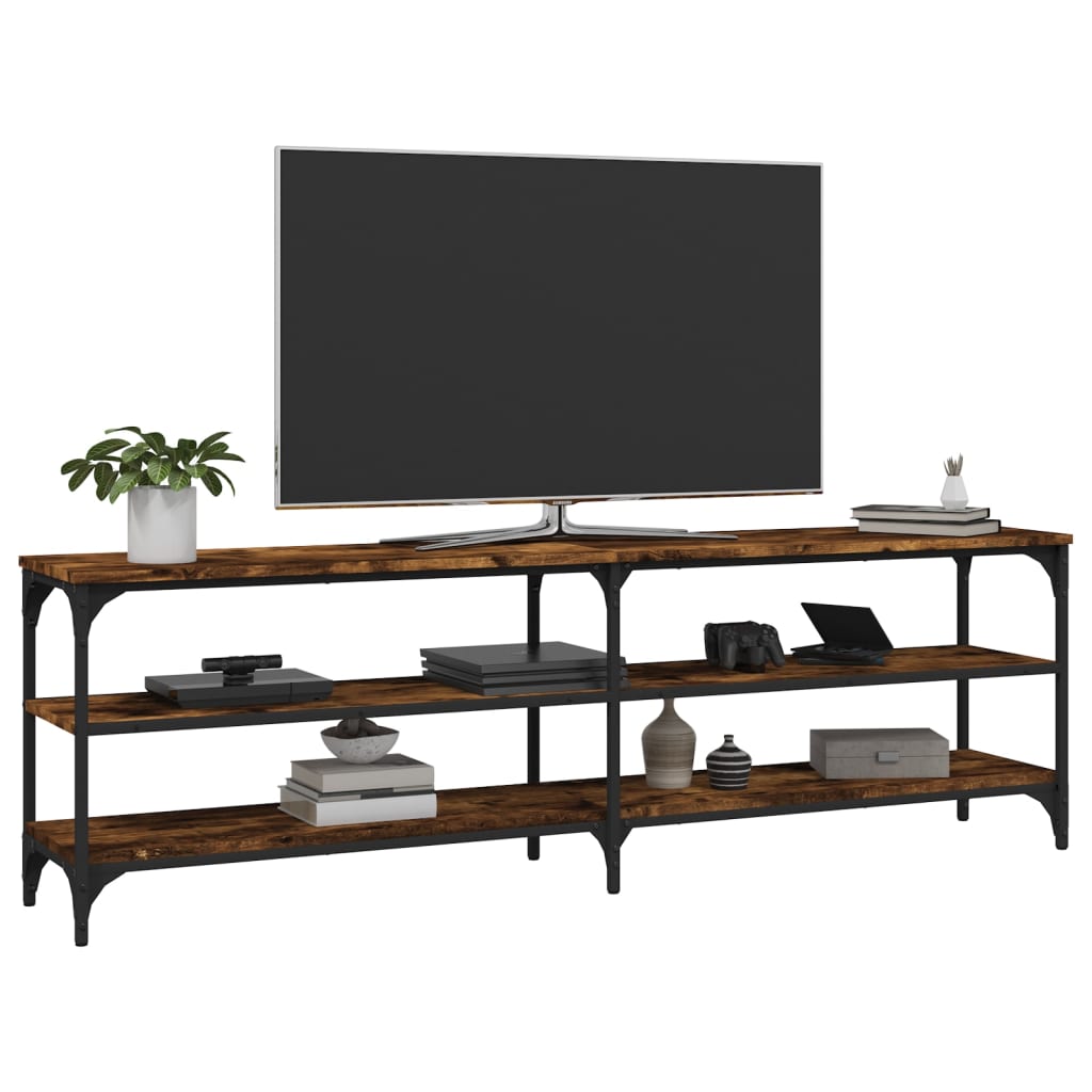 TV ormarić boja dimljenog hrasta 160x30x50 cm konstruirano drvo