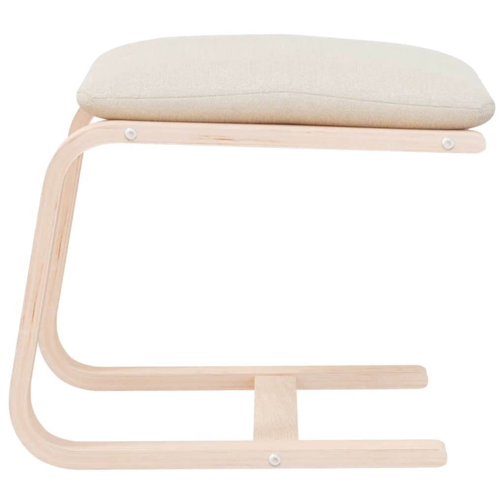 Tabure krem 51 x 41 x 40 cm od tkanine