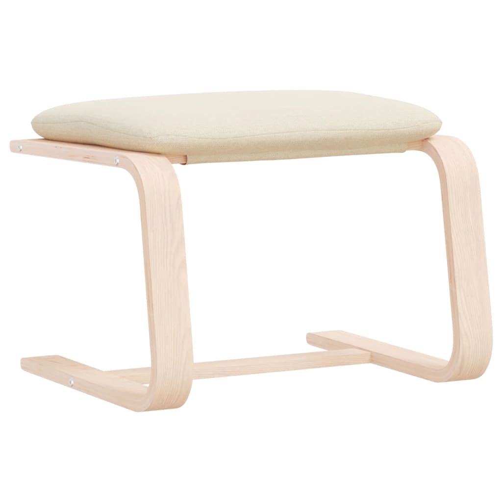 Tabure krem 51 x 41 x 40 cm od tkanine