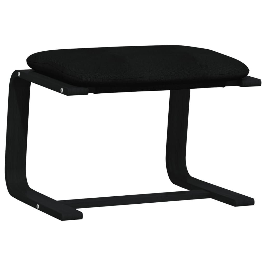 Tabure crni 51 x 41 x 40 cm od tkanine