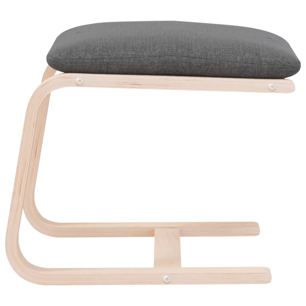 Tabure tamnosivi 51 x 41 x 40 cm od tkanine
