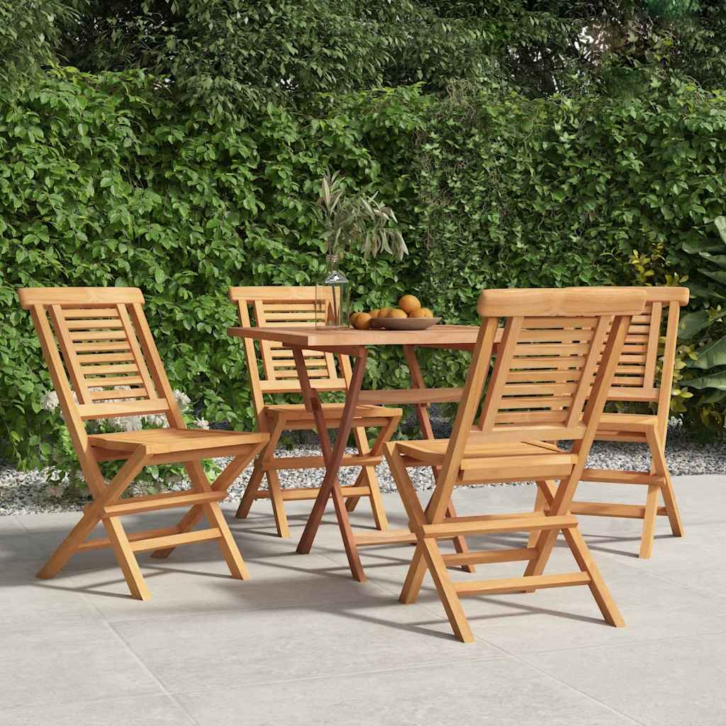 Sklopive vrtne stolice 4 kom 47x63x90 cm od masivne tikovine
