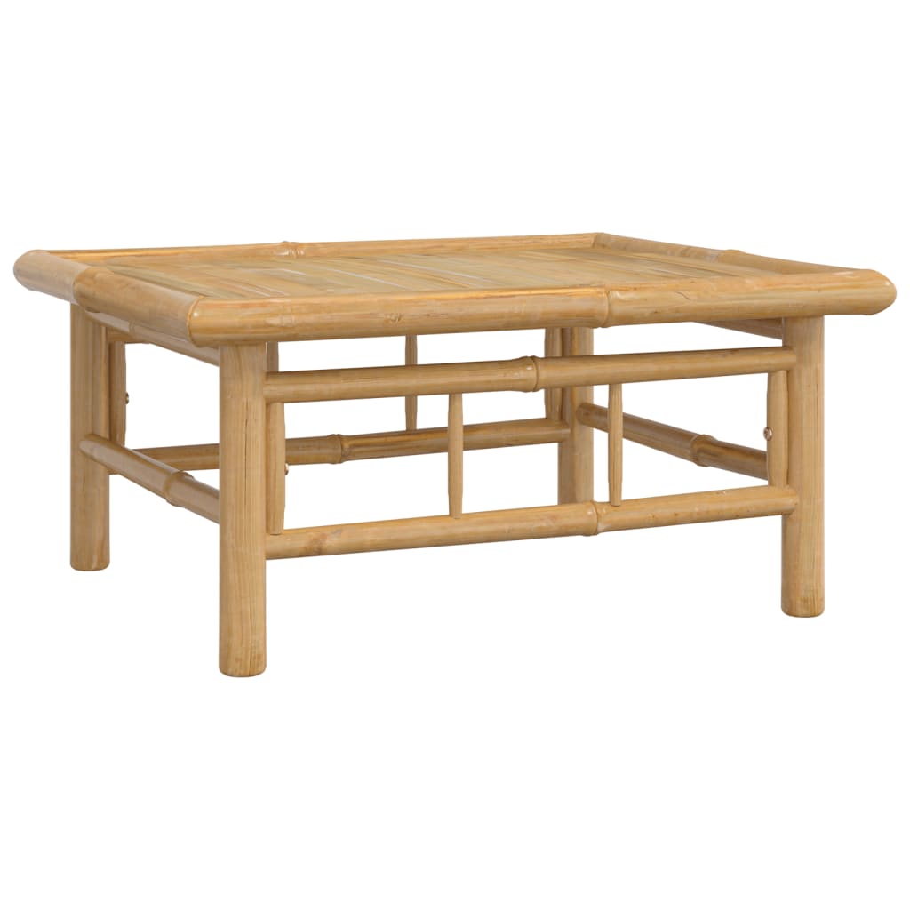 7-dijelna vrtna garnitura od bambusa s tamnosivim jastucima