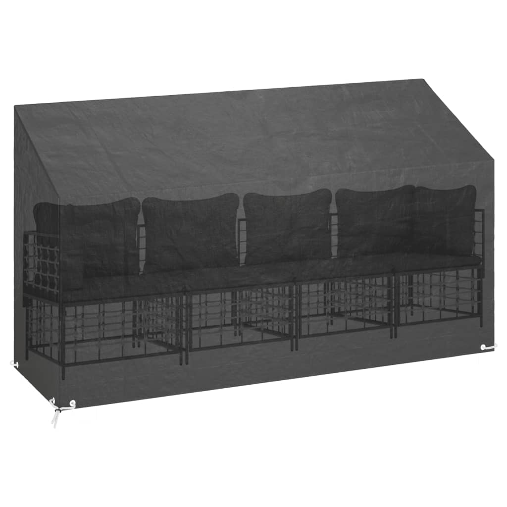 Navlake za vrtnu klupu s 12 ušica 2 kom 210 x 70 x 70/88 cm PE