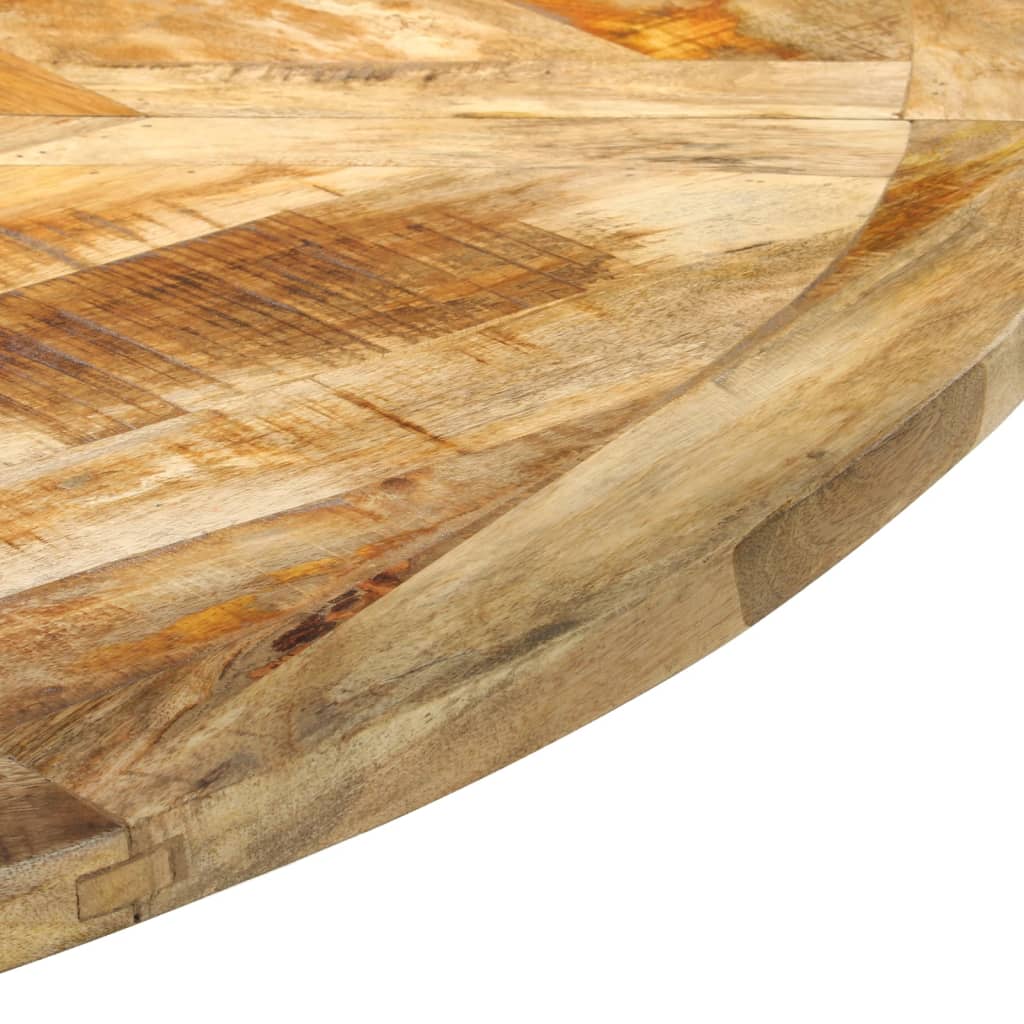 Blagovaonski stol Ø 150 x 76 cm masivno grubo drvo manga