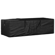 Vreća za pohranu vrtnih jastuka crna 135x40x55 cm polietilen