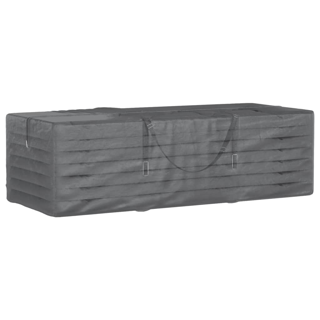 Vreća za pohranu vrtnih jastuka crna 135x40x55 cm polietilen