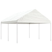 Sjenica s krovom bijela 4,46 x 4,08 x 3,22 m polietilen