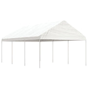 Sjenica s krovom bijela 6,69 x 4,08 x 3,22 m polietilen