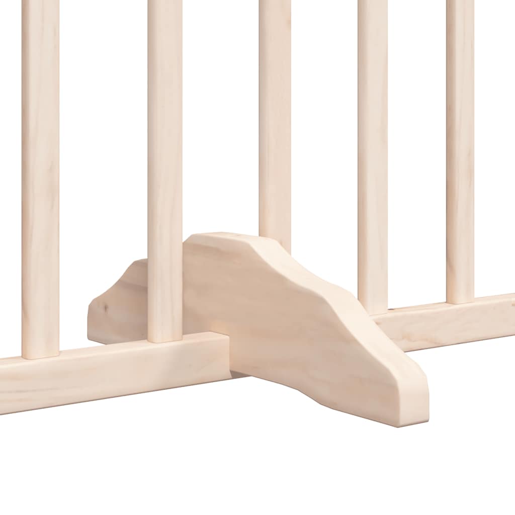 Vrata za pse s vratašcima 10 panela sklopiva 800 cm drvo topole
