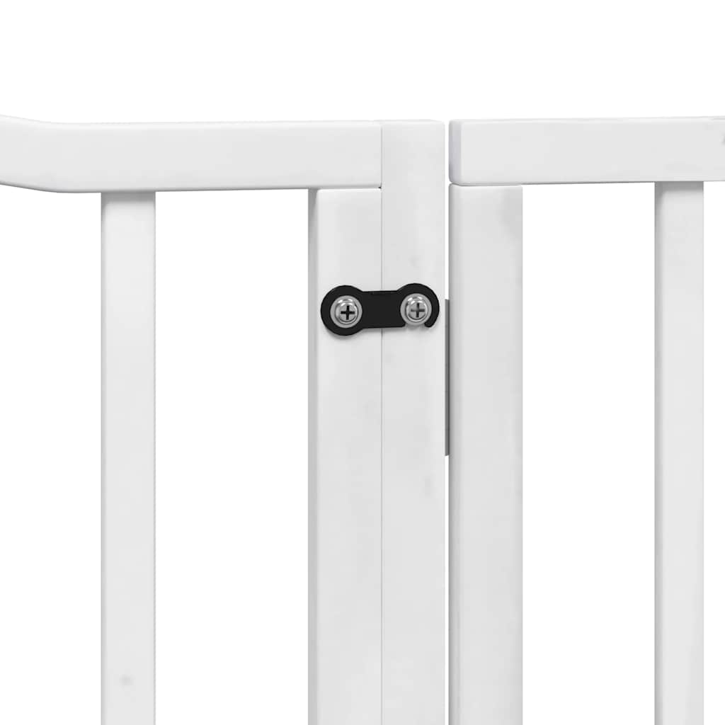 Vrata za pse s vratašcima 12 panela sklopiva 960 cm drvo topole