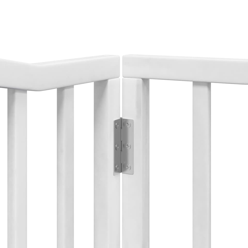 Vrata za pse s vratašcima 12 panela sklopiva 960 cm drvo topole