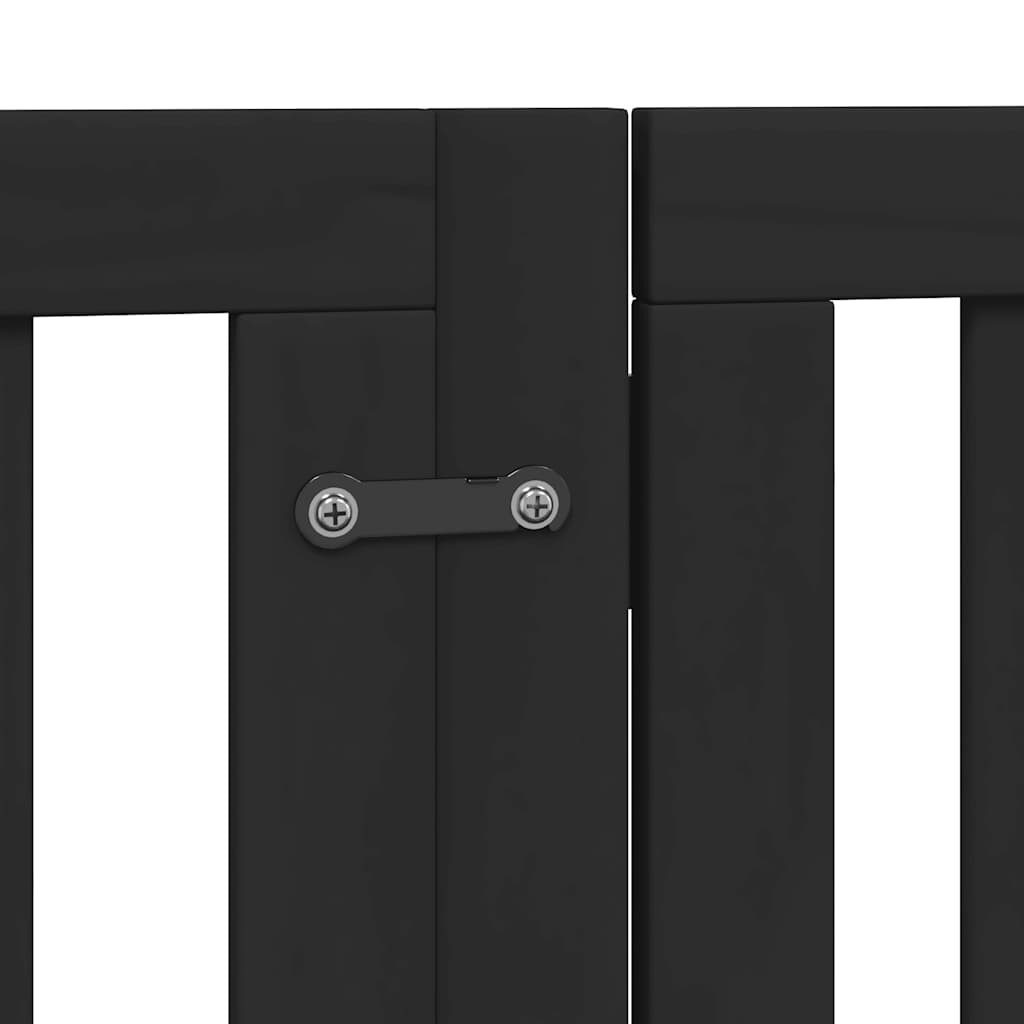 Vrata za pse s vratašcima 15 panela sklopiva 750 cm drvo topole