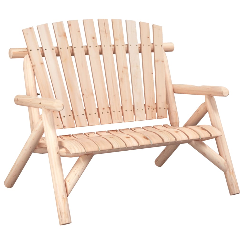 Vrtna klupa s 2 sjedala 119 x 85 x 98 cm masivno drvo smreke