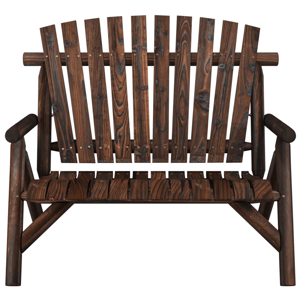Vrtna klupa s 2 sjedala 119 x 85 x 98 cm masivno drvo smreke
