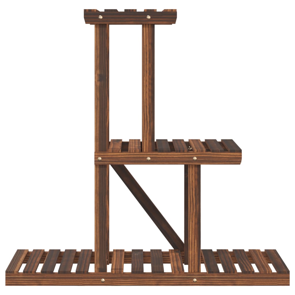 Stalak za cvijeće 81 x 25 x 75,5 cm od masivne jelovine