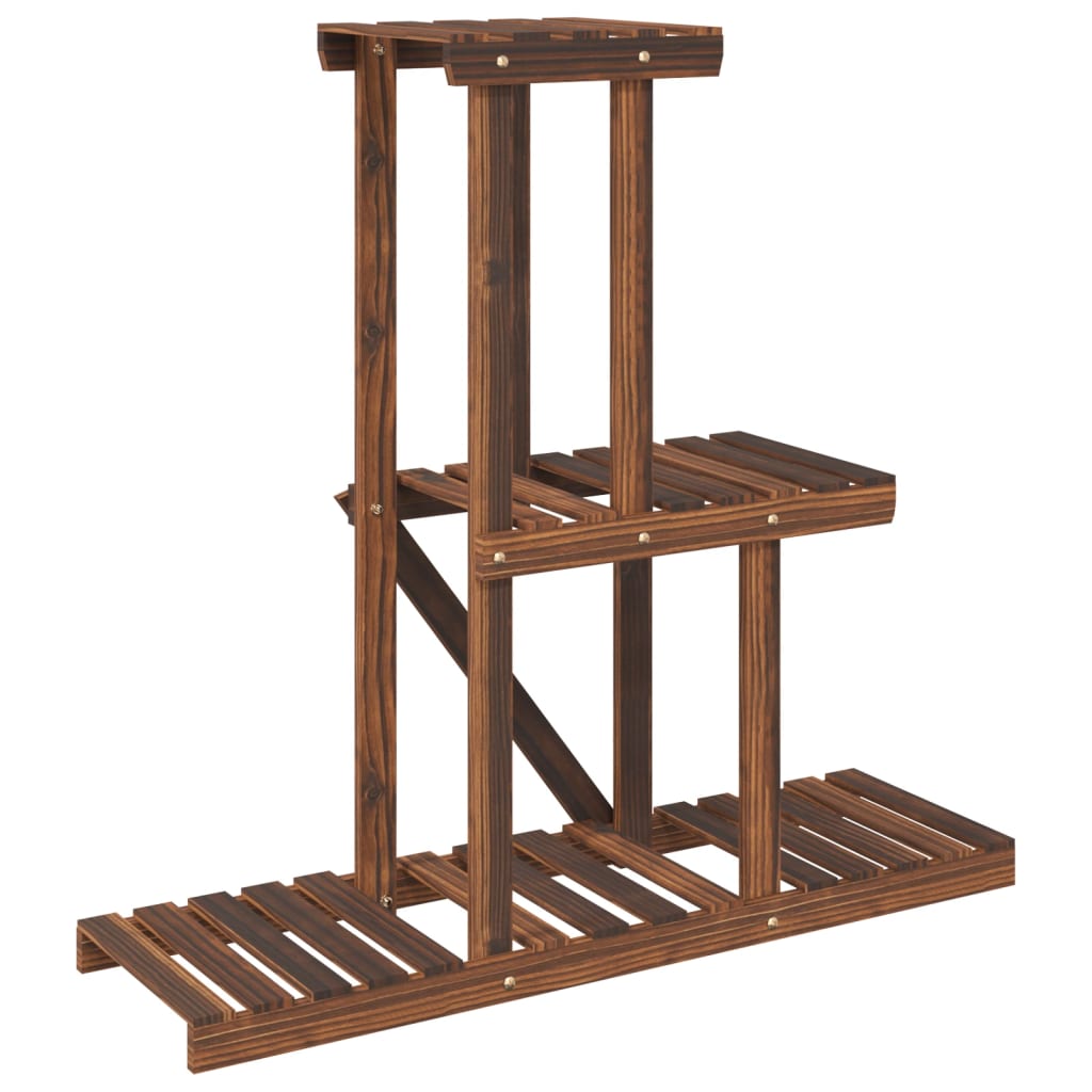 Stalak za cvijeće 81 x 25 x 75,5 cm od masivne jelovine