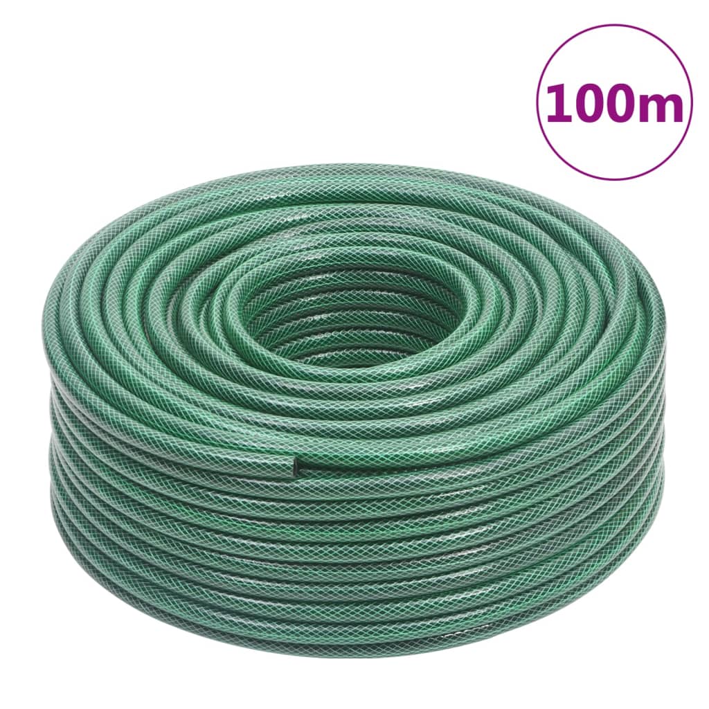 Vrtno crijevo zeleno 0,5 " 100 m PVC