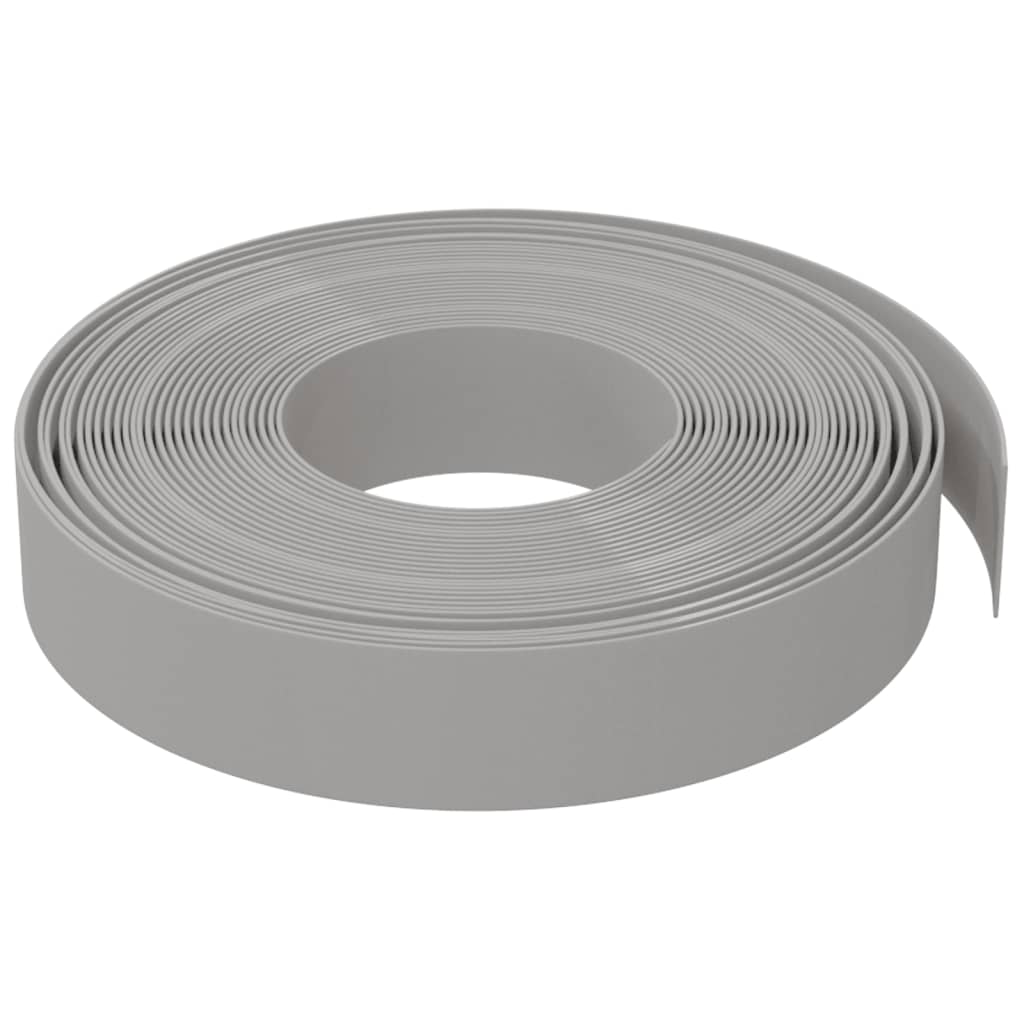 Vrtne ivice 3 kom sive 10 m 10 cm od polietilena
