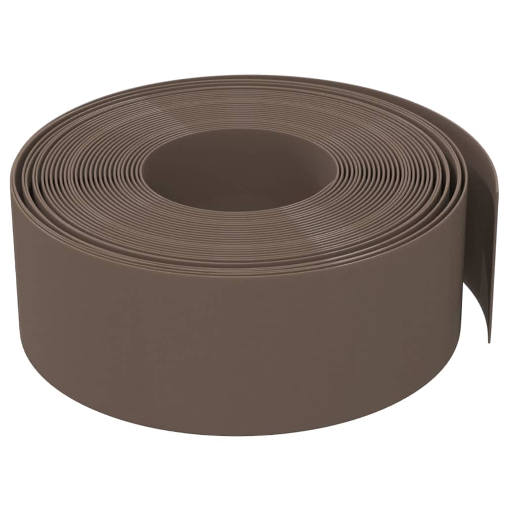 Vrtne ivice 4 kom smeđe 10 m 20 cm od polietilena