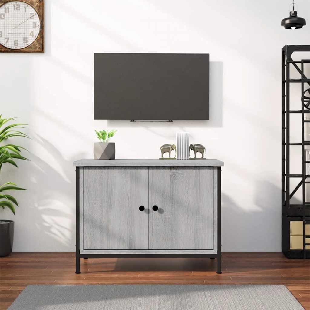 TV ormarić s vratima boja hrasta 60x35x45 cm konstruirano drvo