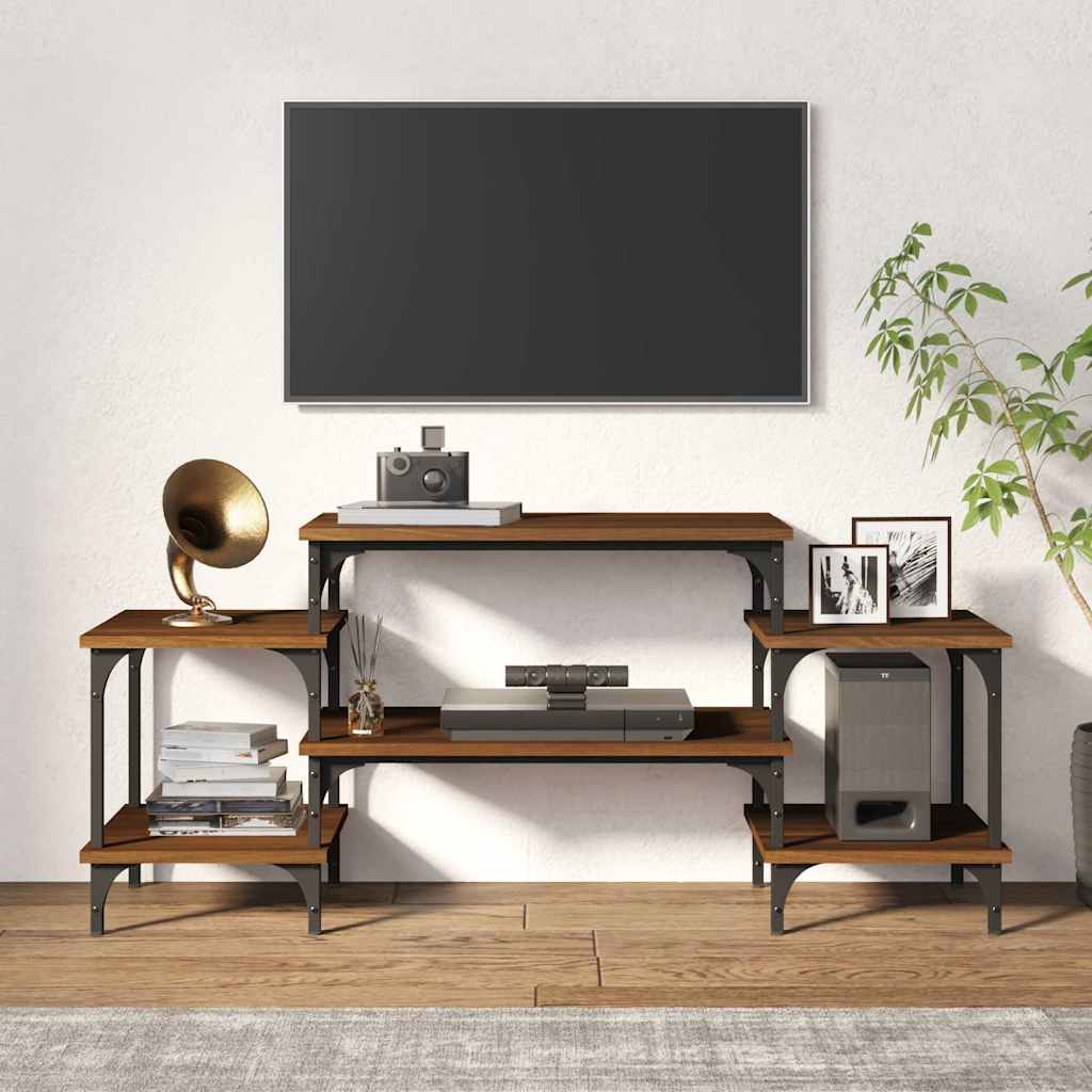 TV ormarić boja smeđeg hrasta 117x35x52 cm konstruirano drvo