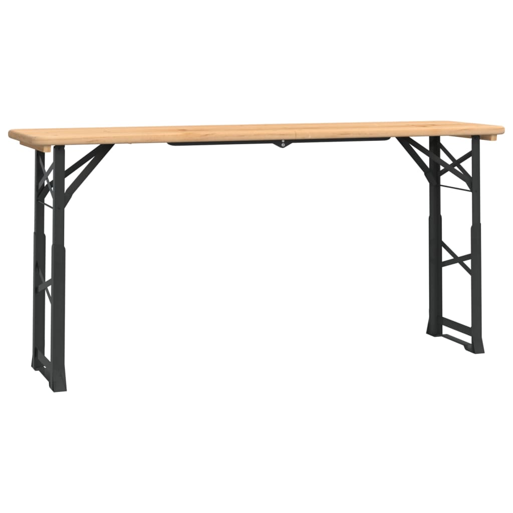 Sklopivi pivski stol 170 x 50 x 75/105 cm od masivne jelovine