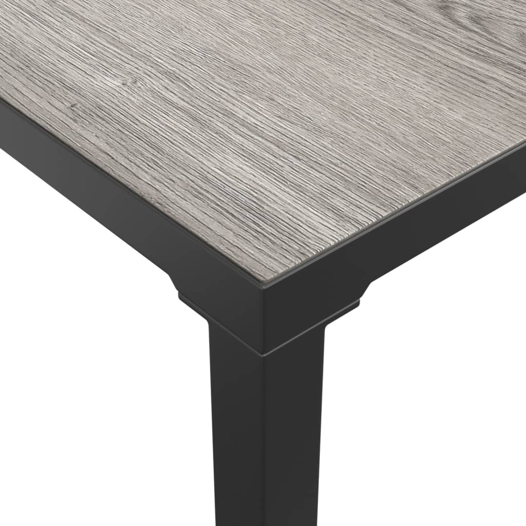 Vrtni stolić za kavu sivi 55 x 55 x 31 cm DPC i čelik