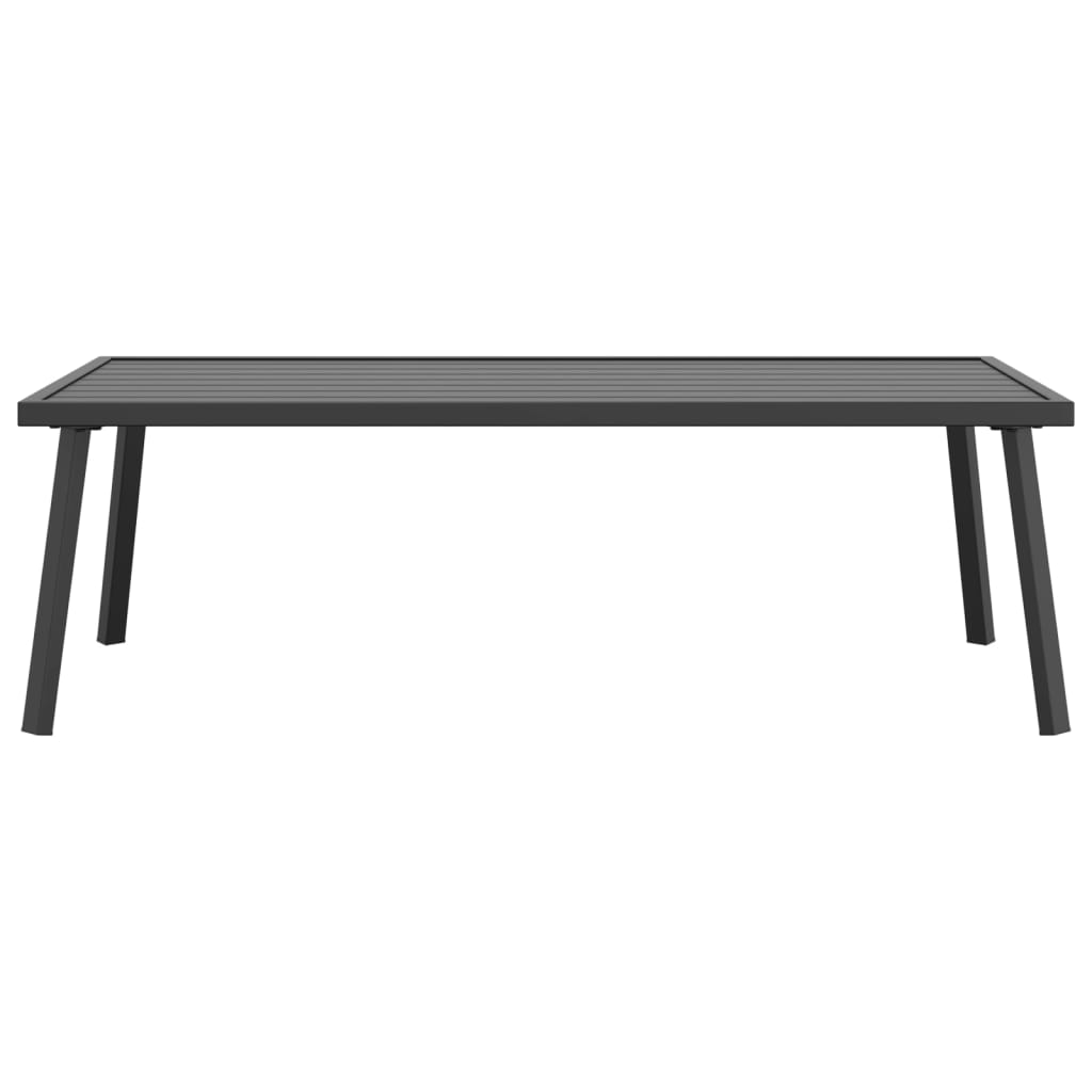 Vrtni stolić za kavu antracit 110 x 55 x 35 cm čelični