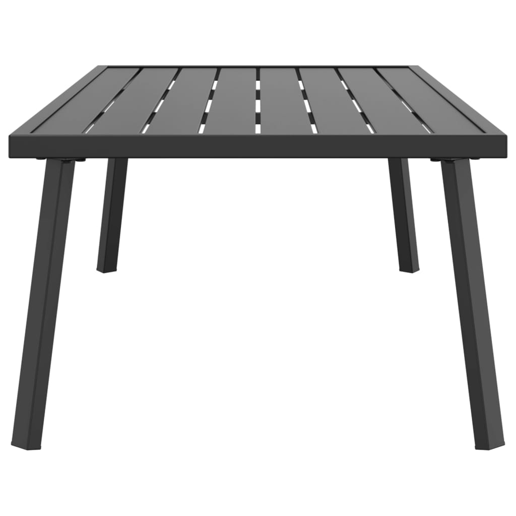 Vrtni stolić za kavu antracit 110 x 55 x 35 cm čelični