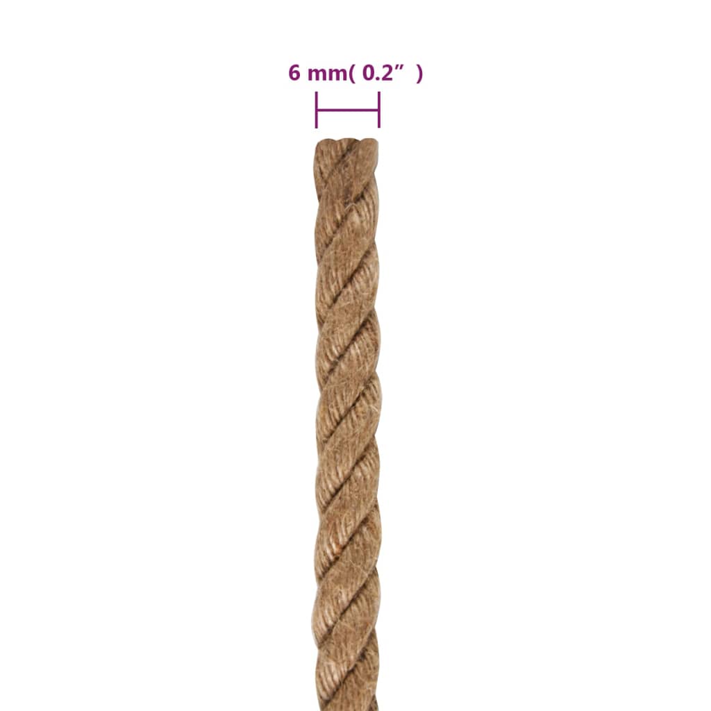 Uže od jute dužina 250 m debljina 6 mm