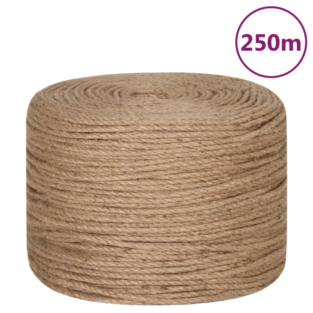 Uže od jute dužina 250 m debljina 8 mm