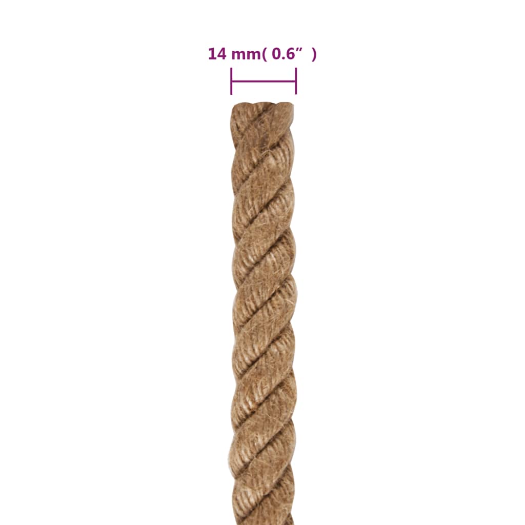Uže od jute dužina 25 m debljina 14 mm
