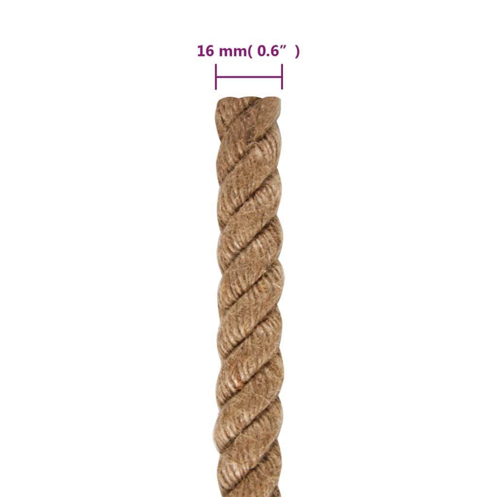 Uže od jute dužina 100 m debljina 16 mm