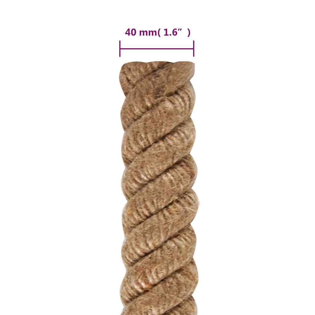 Uže od jute dužina 10 m debljina 40 mm