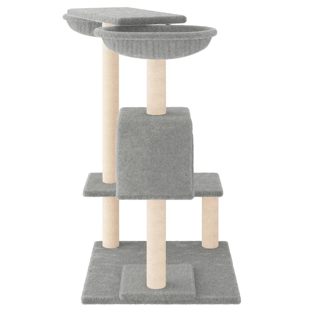 Penjalica za mačke sa stupovima za grebanje svjetlosiva 82 cm