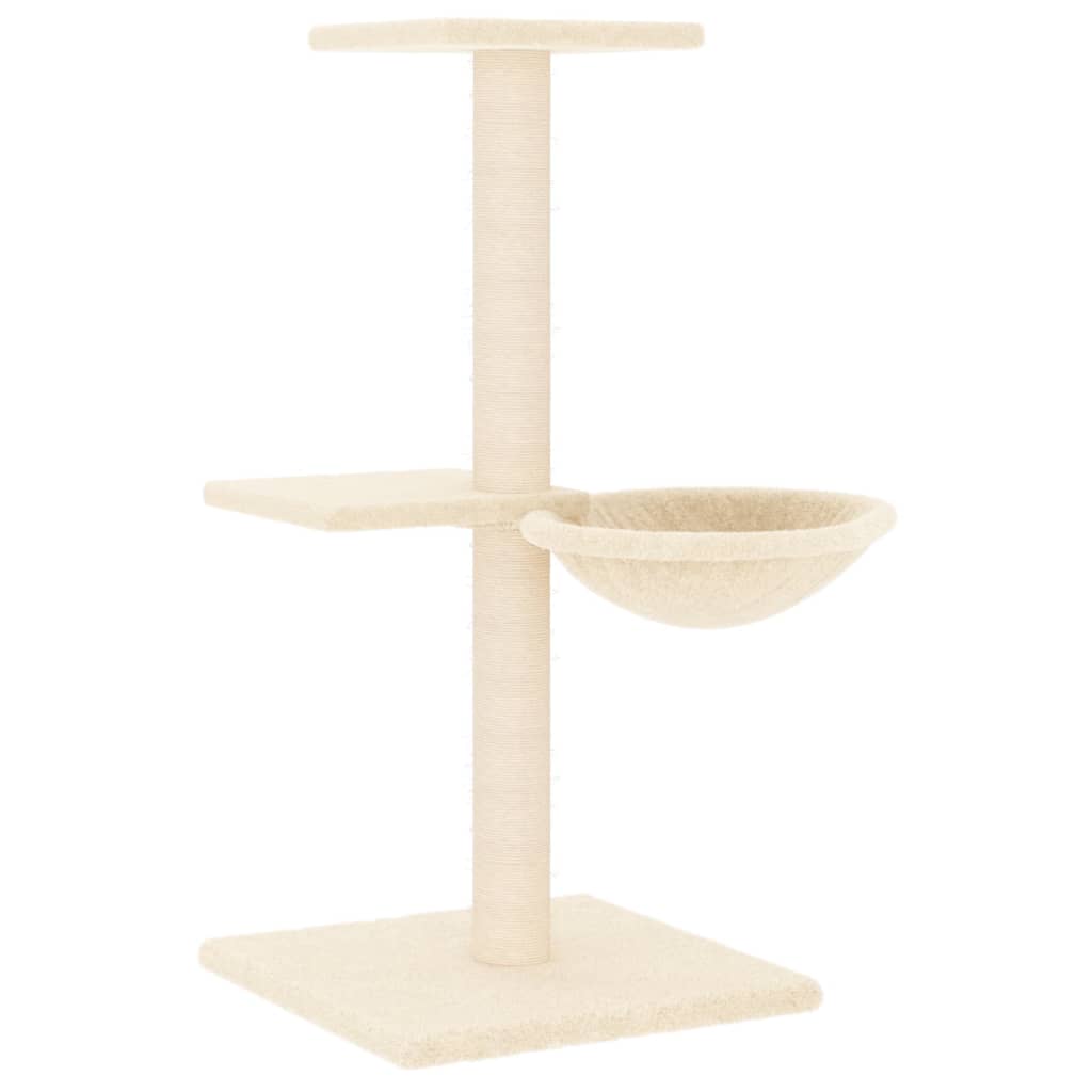Penjalica za mačke sa stupovima za grebanje krem 72 cm
