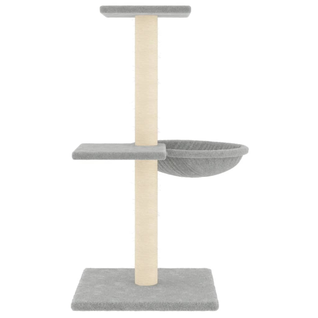 Penjalica za mačke sa stupovima za grebanje svjetlosiva 72 cm