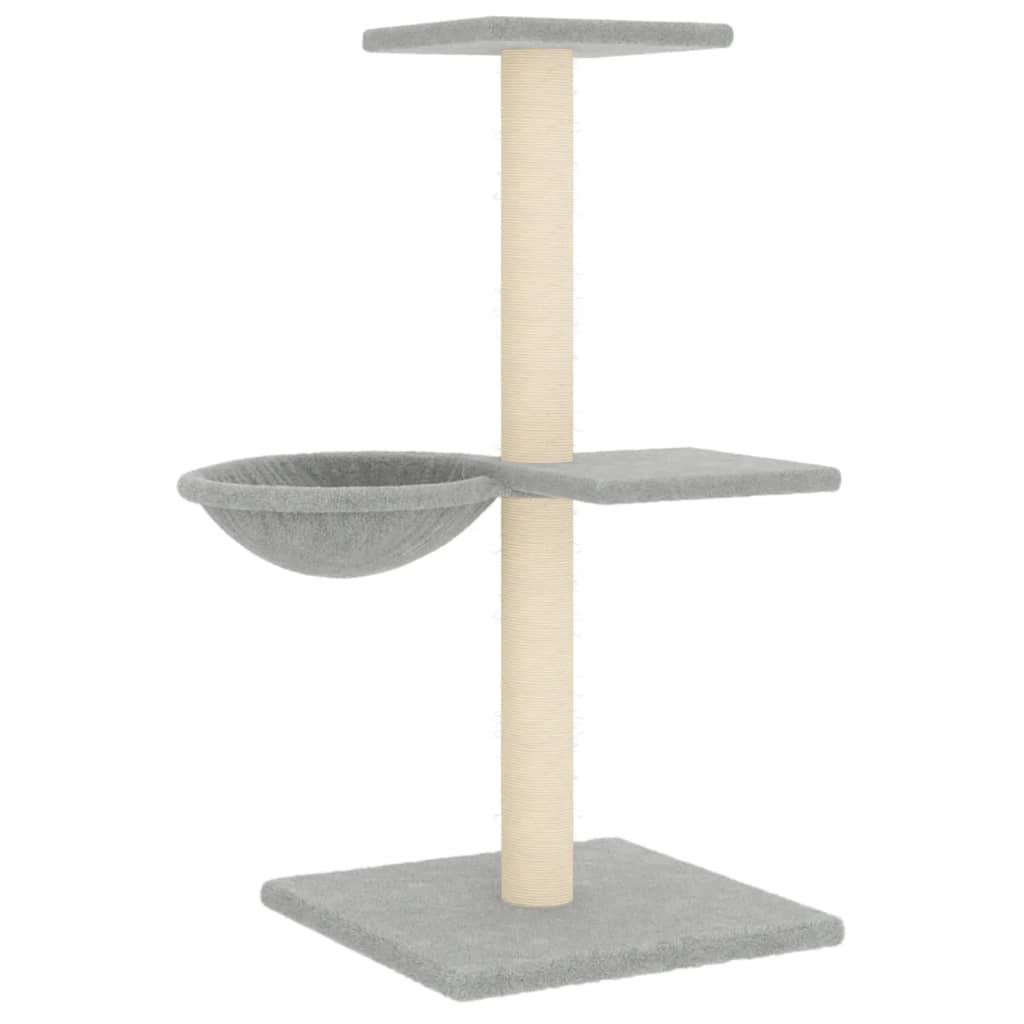 Penjalica za mačke sa stupovima za grebanje svjetlosiva 72 cm