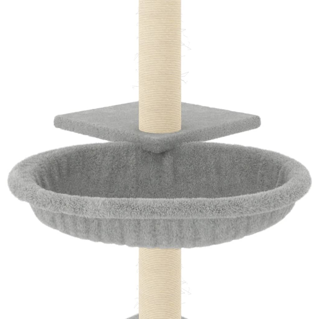 Penjalica za mačke sa stupovima za grebanje svjetlosiva 72 cm