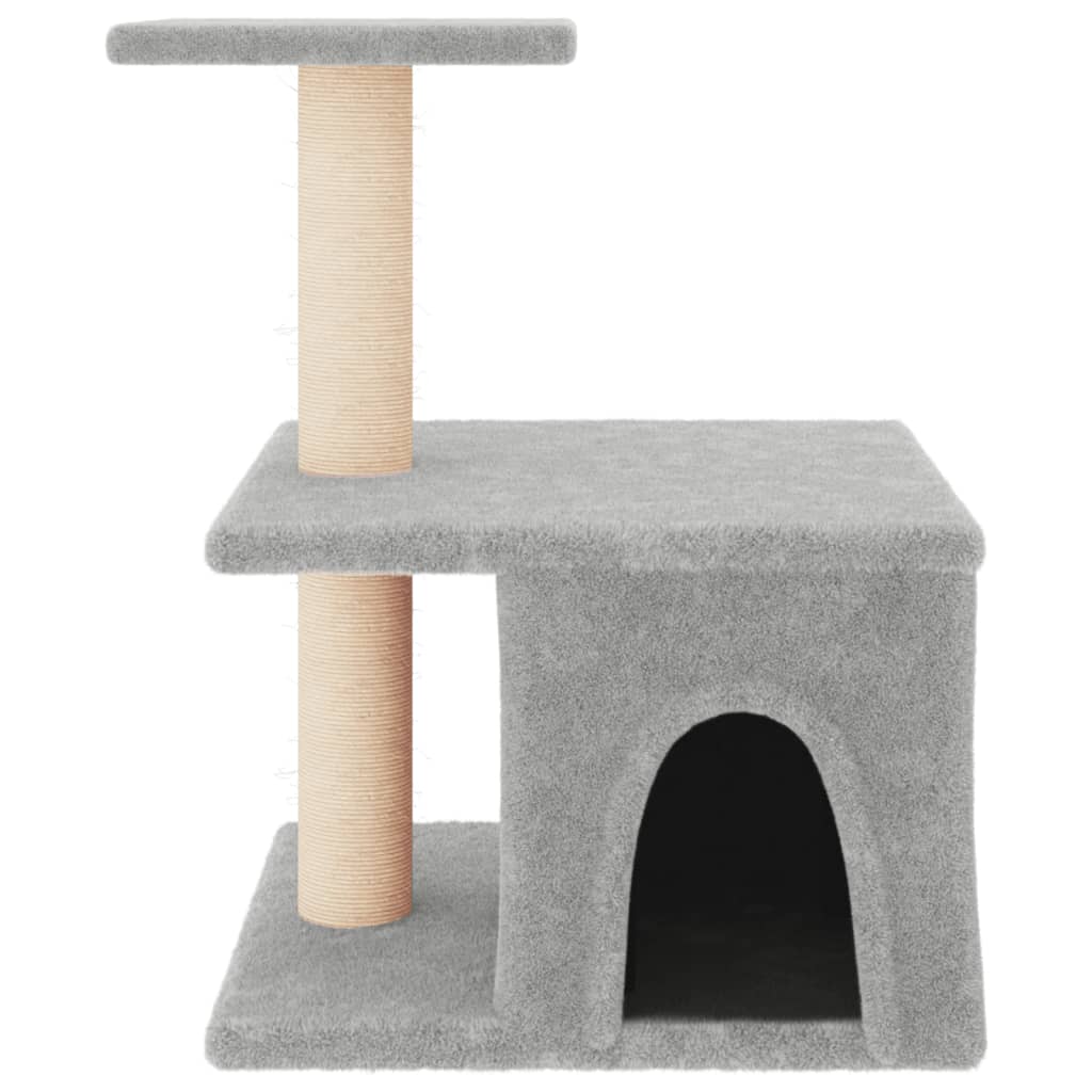 Penjalica za mačke sa stupovima za grebanje svjetlosiva 48 cm