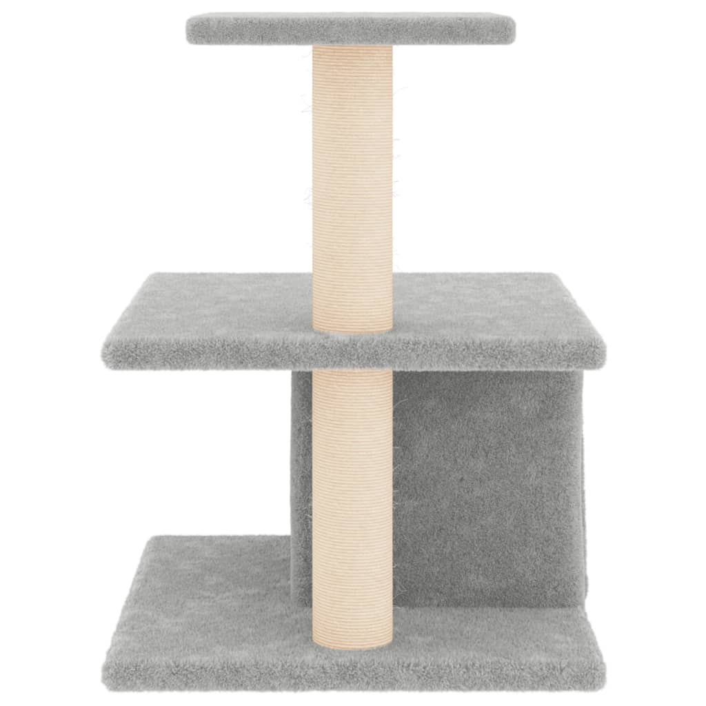 Penjalica za mačke sa stupovima za grebanje svjetlosiva 48 cm