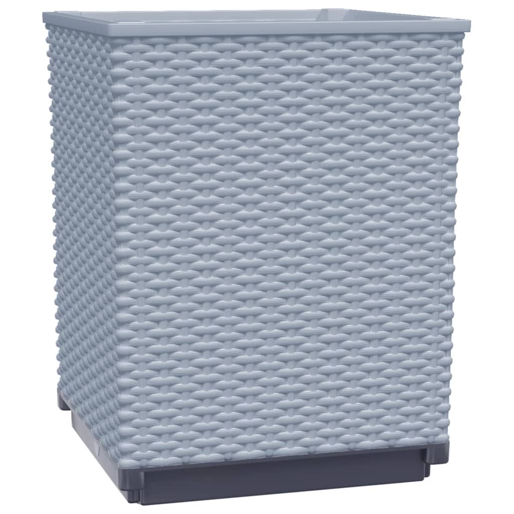 Sadilice 2 kom svjetlosive 30 x 30 x 37 cm od polipropilena